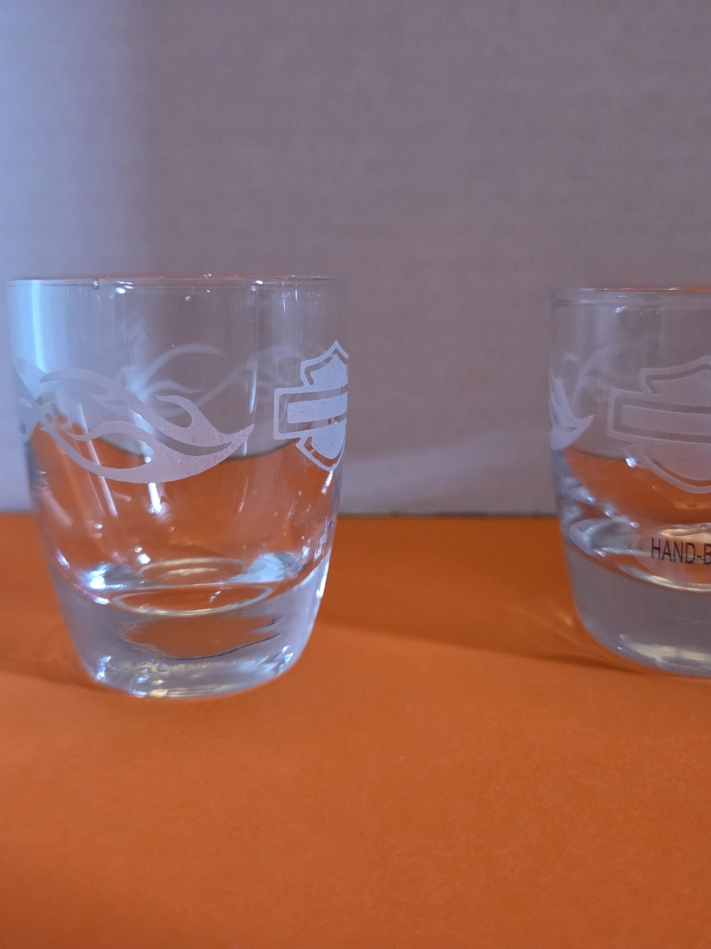 Harley-Davidson Etched Flame Shot Glass - Clear